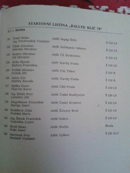 4 Rallye Klič.  8-9.06.1979r.