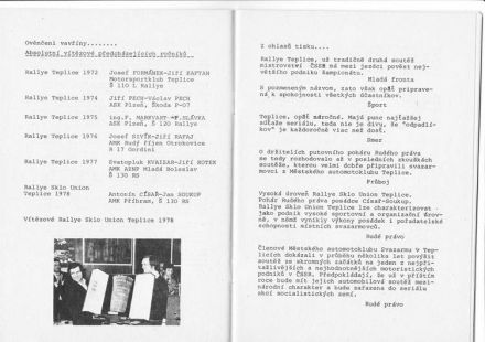 8 Rallye Sklo Union Teplice. 2 eliminacja.  28-29.04.1979r.