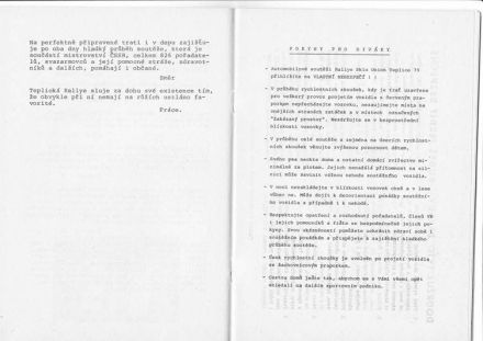 8 Rallye Sklo Union Teplice. 2 eliminacja.  28-29.04.1979r.