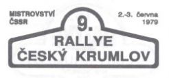 9 Rallye Český Krumlov. 3 eliminacja.  2-3.06.1979r.