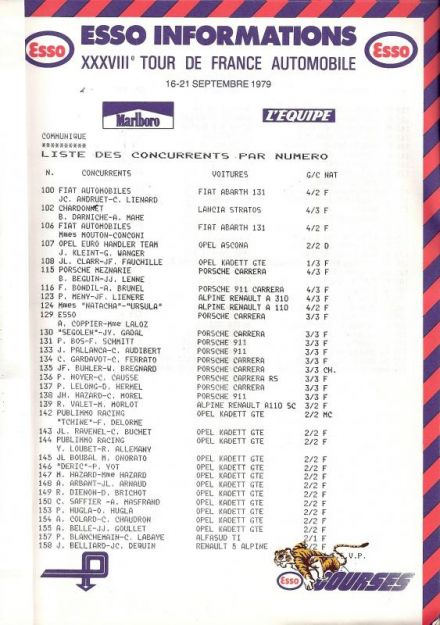 38 Tour de France (F). 39 eliminacja (4).  15-23.09.1979r.