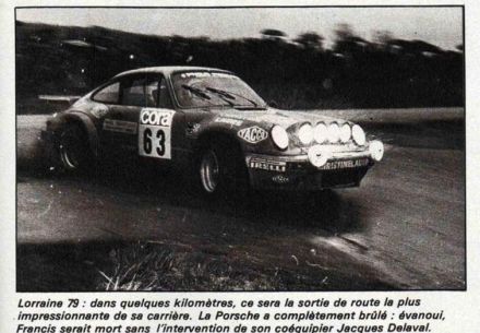 Rallye de Lorraine. 7 eliminacja.  19-20.05.1979r.