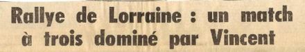 Rallye de Lorraine. 7 eliminacja.  19-20.05.1979r.