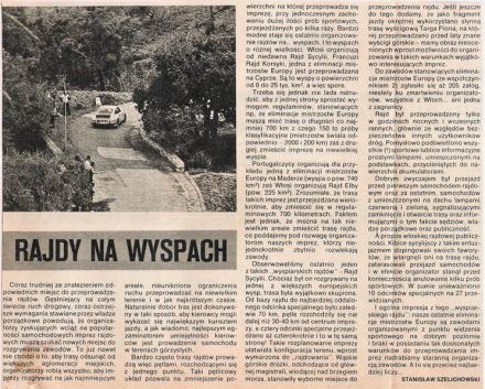 63 Targa Florio Rally di Sicilia.  16-18.03.1979r.