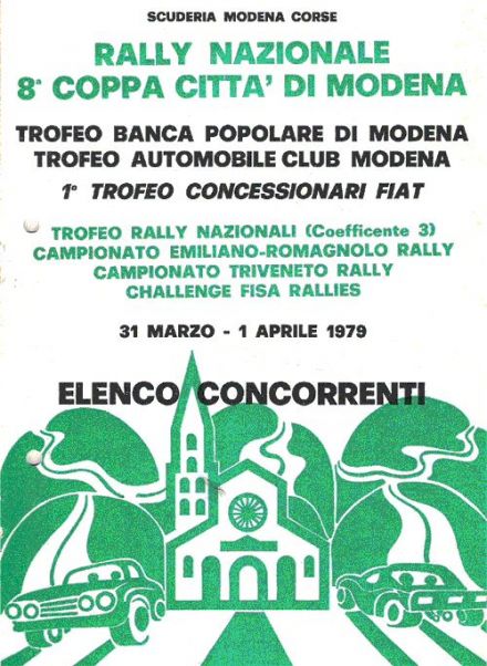 8 Rally Coppa Città di Modena. 31.03-1.04.1979r.
