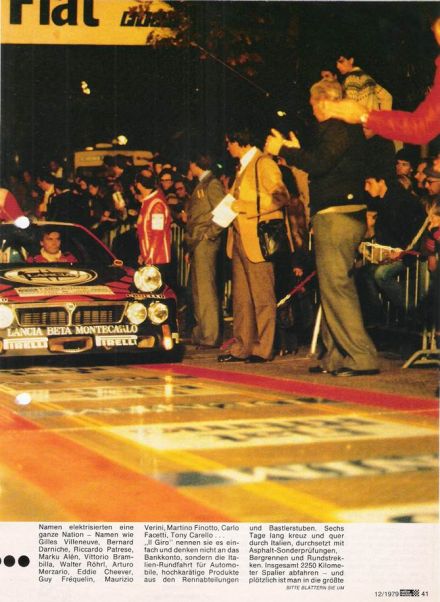 7 Giro d’Italia.  9-11.11.1979r.