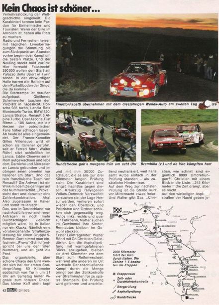 7 Giro d’Italia.  9-11.11.1979r.