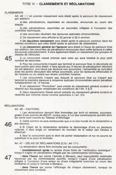 47 Rallye Monte Carlo (MC) - 1 eliminacja