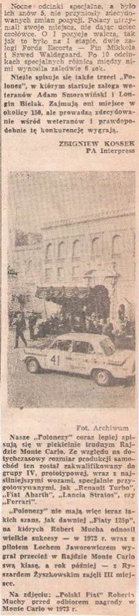 47 Rallye Monte Carlo (MC) - 1 eliminacja