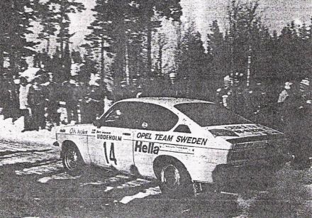 Björn Johansson i Ragnar Spjuth – Opel Kadett GT/E.