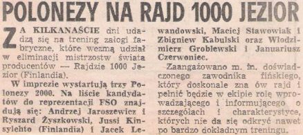 Rajd 1000 Jezior