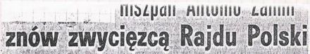 Rajd Polski (PL). 31 eliminacja. 5-8.07.1979r.