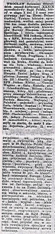 Rajd Polski (PL). 4 eliminacja. 5-8.07.1979r.