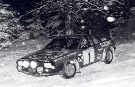 Stig Blomqvist i Björn Cederberg – Lancia Beta Monte Carlo.