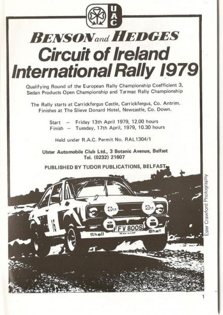 38 Circuit of Ireland (IRL). 13 eliminacja (3).  13-17.04.1979r.