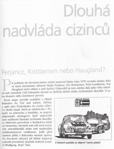 6 Rajd Škoda (CS). 30 eliminacja (1).  29.06-1.07.1979r.