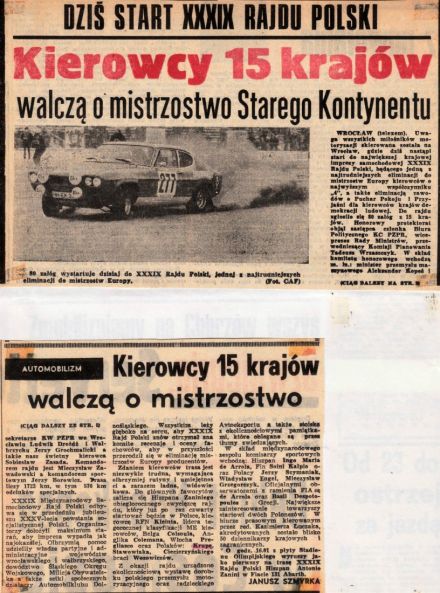 39 Rajd Polski - 1979r