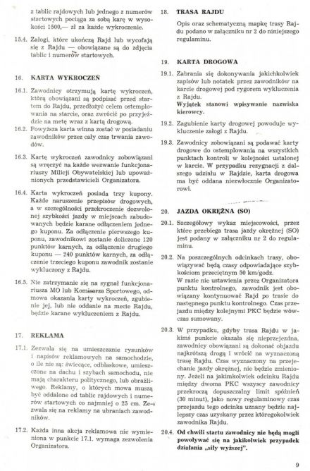 39 Rajd Polski - 1979r