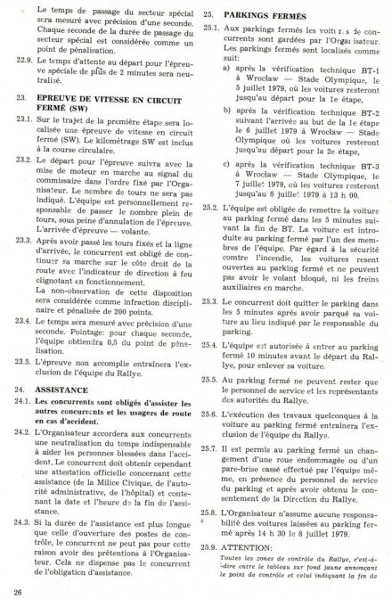 39 Rajd Polski - 1979r