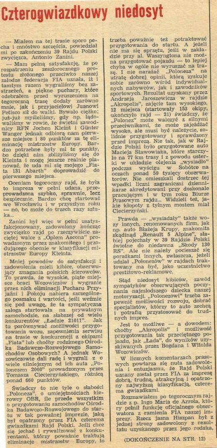 39 Rajd Polski - 1979r