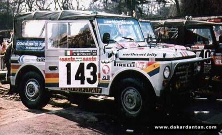 Cesare Giraudo, Antonio Cavalleri i Mario Cavalleri – Fiat Campagnola.