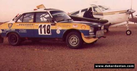 Pierre Chamagne i Raymond Therage – Peugeot 504.