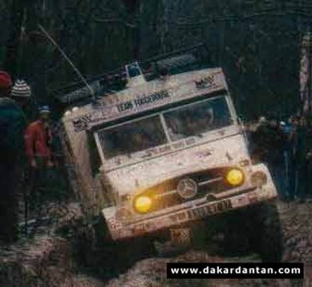 Jacky Leguy i Michel Beaujean – Mercedes Unimog.