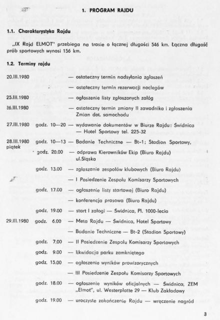 9 Rajd Elmot - 1980r