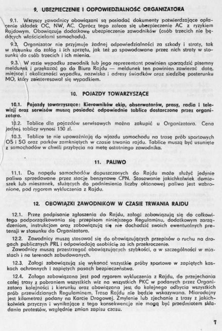 9 Rajd Elmot - 1980r