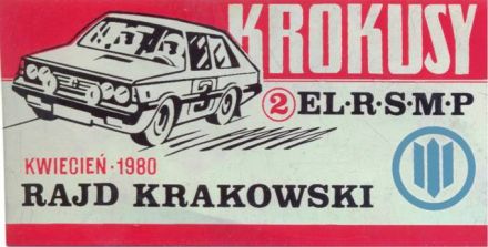 5 Rajd Krakowski Krokusy - 1980r.