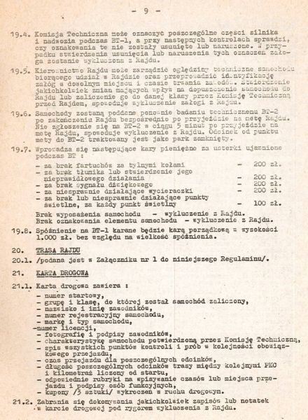 5 Rajd Krakowski Krokusy - 1980r.