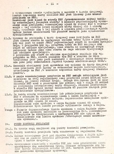 5 Rajd Krakowski Krokusy - 1980r.