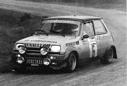 Jean Ragnotti i Jean Marc Andrie – Renault 5 Alpine.