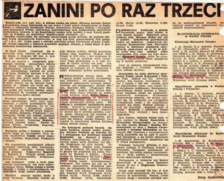 40 Rajd Polski - 1980r