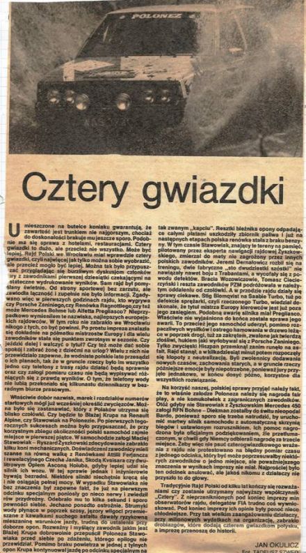 40 Rajd Polski - 1980r