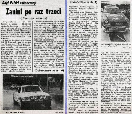40 Rajd Polski - 1980r