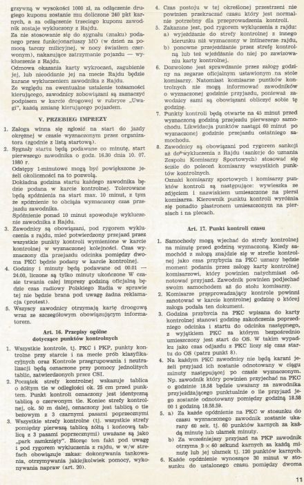40 Rajd Polski - 1980r