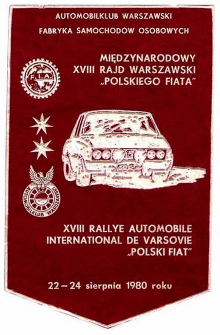 18 Rajd Warszawski - 1980r.