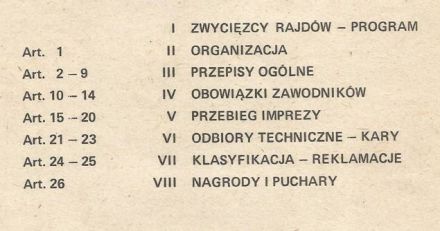 18 Rajd Warszawski - 1980r.