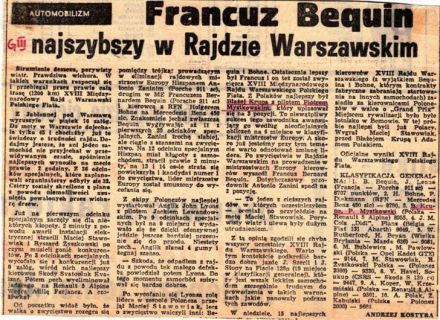 18 Rajd Warszawski - 1980r.