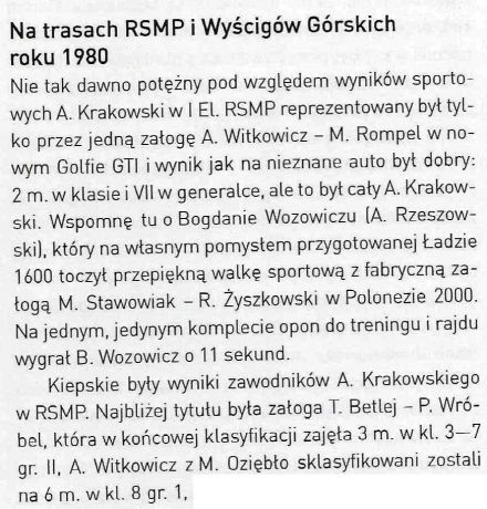 Podsumowanie RSMP - 1980r