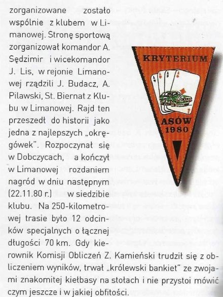 6 Rajd Kryterium Asów - 1980r
