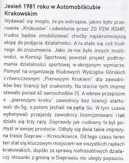 Siepraw – Krzeszkowice 1981r