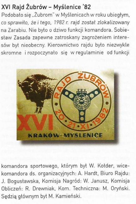 Rajd Żubrów - 1982r