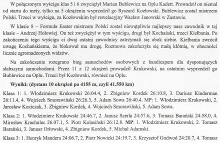 Kielce - 4 eliminacja WSMP 1982r