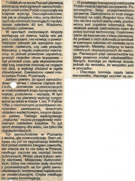 Poznań 1 elim.WSMP - 1983r