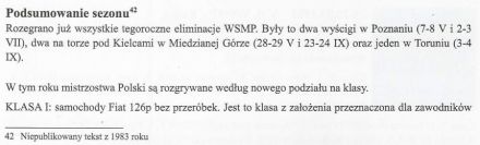 Podsumowanie WSMP - 1983r