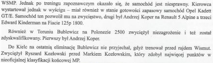 Podsumowanie WSMP - 1983r