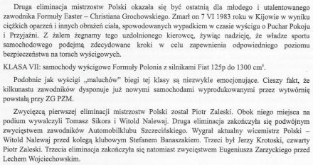 Podsumowanie WSMP - 1983r