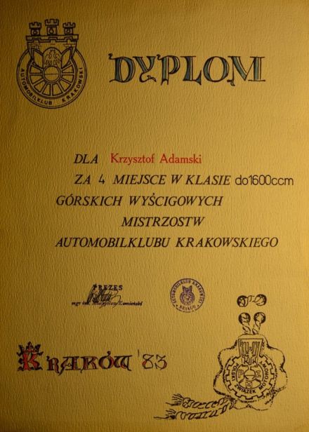 Podsumowanie górskich mistrzostw okręgu krakowskiego - 1983r